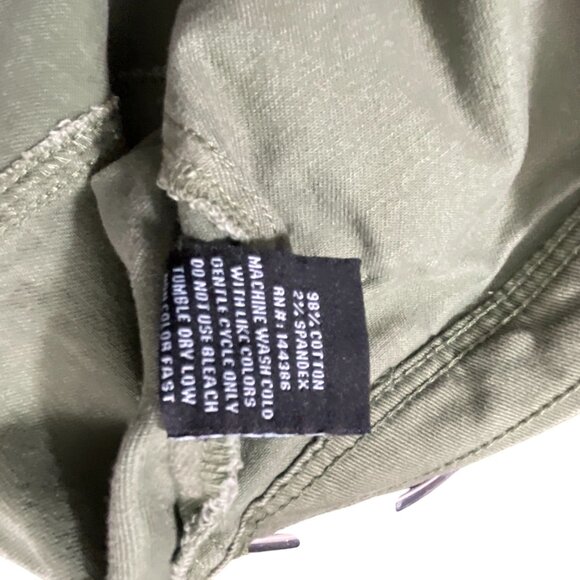 Black Pike Handcrafted Olive Green Denim Jacket Graphic Button Front  Size S - Picture 4 of 9